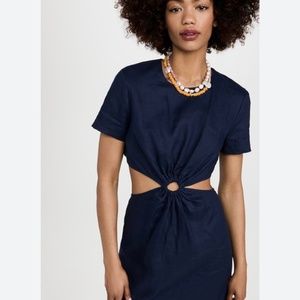 STAUD  Epona dress in navy